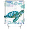 Rideau de douche Tortue bleue 180x200 cm - miniature