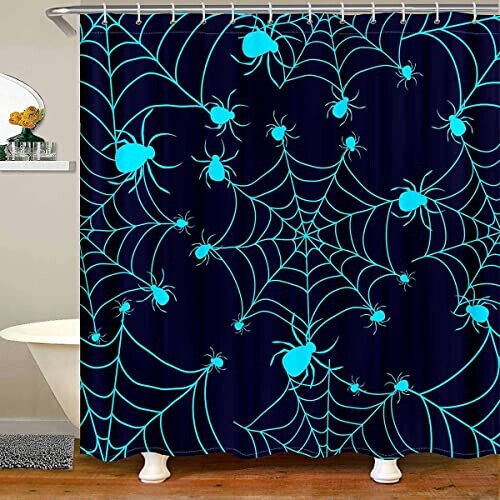 Rideau de douche Araignée d'halloween 120x200 cm variant 0 