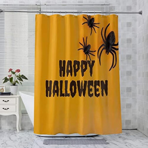 Rideau de douche Araignée halloween - 90x180 cm