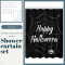 Rideau de douche Araignée halloween - 120x200 cm - miniature variant 1