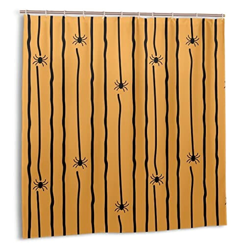Rideau de douche Araignée halloween stripes plastic variant 2 