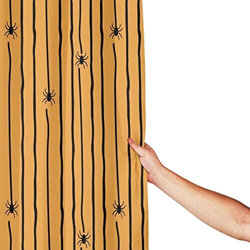 Rideau de douche Araignée halloween stripes plastic variant 3 