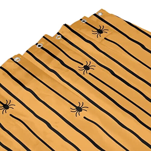 Rideau de douche Araignée halloween stripes plastic variant 4 