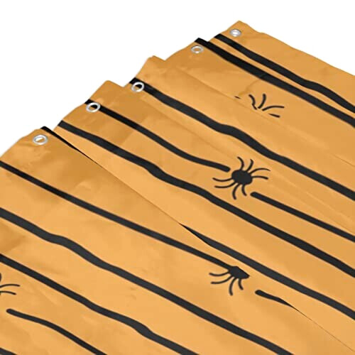Rideau de douche Araignée halloween stripes plastic variant 7 