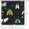 Rideau de douche Cigale multicolore 168x183 cm - miniature variant 5