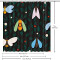 Rideau de douche Cigale multicolore 183x183 cm - miniature variant 5