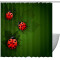 Rideau de douche Coccinelle multicolore - miniature