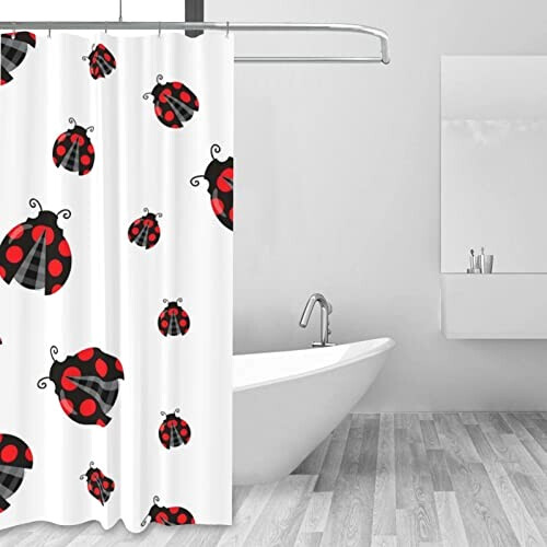 Rideau de douche Coccinelle couleur variant 3 