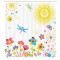 Rideau de douche Libellule multicolore 175x220 cm - miniature variant 1