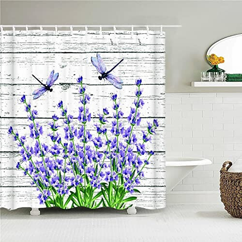 Rideau de douche Libellule a- 300x200 cm