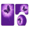 Rideau de douche Papillon violet foncé 75x45 cm - miniature variant 3