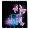 Rideau de douche Papillon multicolore 175x180 cm - miniature variant 1