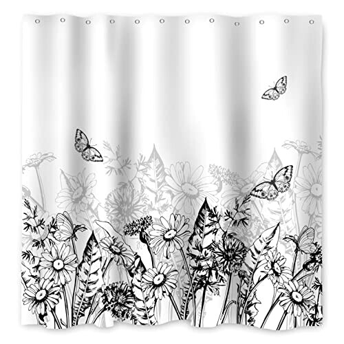 Rideau de douche Papillon style 122x183 cm variant 1 