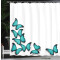 Rideau de douche Papillon noir turquoise 175x220 cm - miniature variant 3