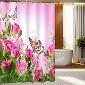 Rideau de douche Papillon 150x180 cm
