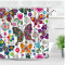 Rideau de douche Papillon avec crochet 180x180 cm - miniature