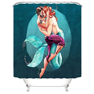Rideau de douche Sirène yl 200x200 cm
