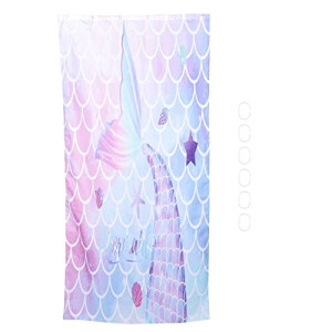 Rideau de douche Sirène couleurs assorties 180x90 cm