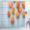Rideau de douche Abricot bleu pâle et À l' 175x200 cm - miniature