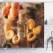 Rideau de douche Abricot orange brûlé 175x200 cm - miniature