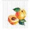 Rideau de douche Abricot rust orange pâle 175x180 cm - miniature variant 1