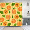 Rideau de douche Abricot fruits 120x200 cm - miniature