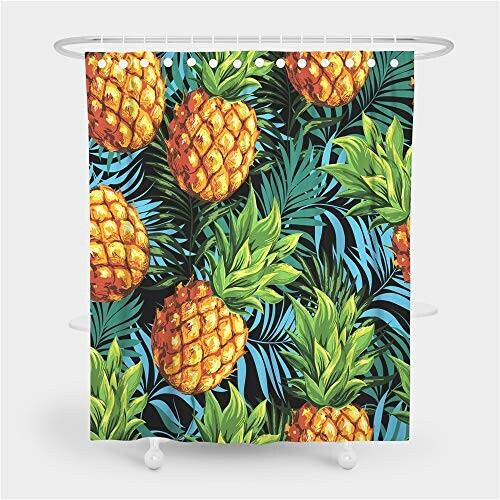 Rideau de douche Ananas bleu vert 180x180 cm variant 0 