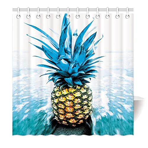 Rideau de douche Ananas couleur 160x180 cm
