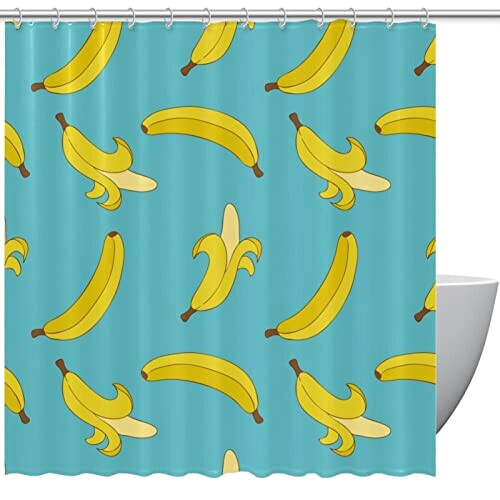 Rideau de douche Banane multi-couleur