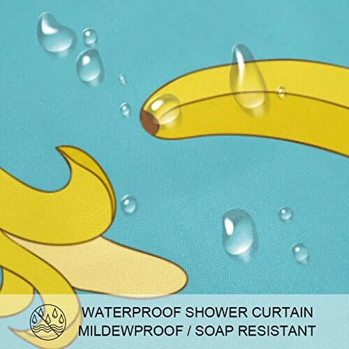 Rideau de douche Banane multi-couleur variant 1 