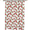 Rideau de douche Cerise rouge sur blanc 150x180 cm - miniature