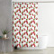 Rideau de douche Cerise rouge sur blanc 150x180 cm - miniature variant 1