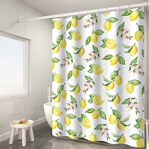 Rideau de douche Citron 90x180 cm