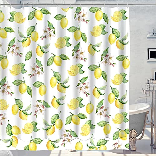 Rideau de douche Citron 90x180 cm variant 2 