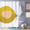 Rideau de douche Citron blanc-style- 180x200 cm - miniature variant 1