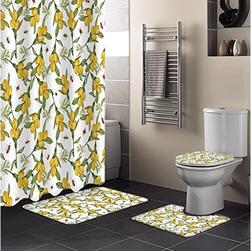 Rideau de douche Citron 180x180 cm variant 0 