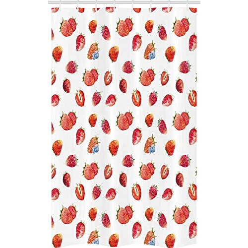Rideau de douche Fraise multicolore 120x180 cm