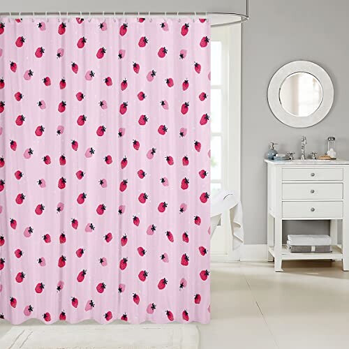 Rideau de douche Fraise multicolore 183x198 cm variant 0 
