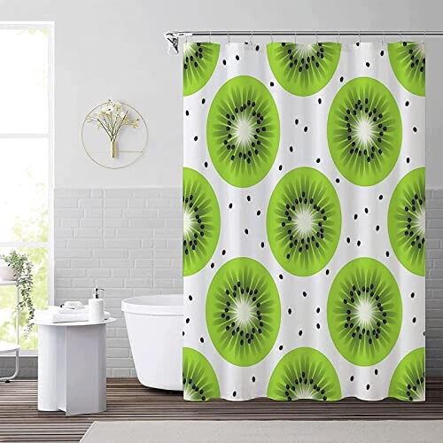 Rideau de douche Kiwi bathroom curtains shower 80x80 cm variant 1 