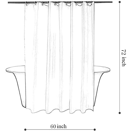 Rideau de douche Kiwi bathroom curtains shower 80x80 cm variant 2 