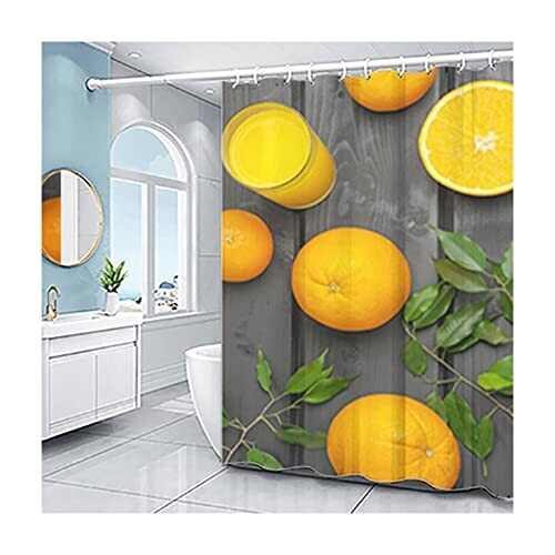 Rideau de douche Orange Fruit 180x200 cm variant 0 