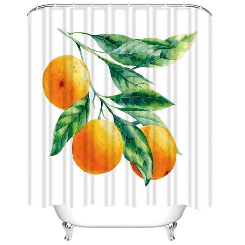 Rideau de douche Orange Fruit 150x180 cm