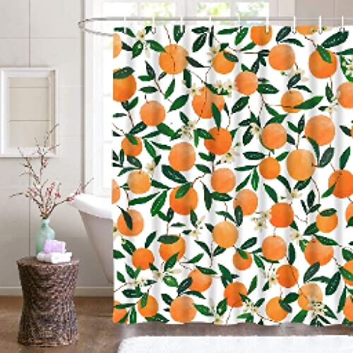Rideau de douche Orange Fruit 180x180 cm
