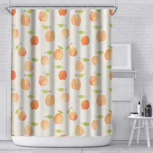 Rideau de douche Orange Fruit 150x180 cm