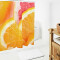 Rideau de douche Orange Fruit blanc 150x200 cm - miniature variant 1