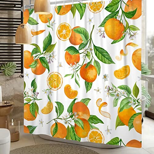 Rideau de douche Orange Fruit 105x160 cm variant 1 