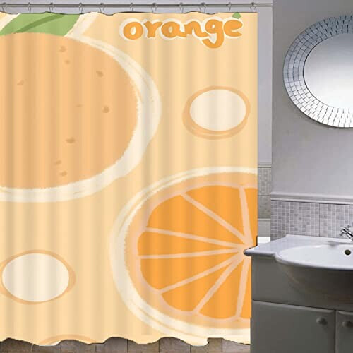 Rideau de douche Orange Fruit 120x200 cm variant 0 