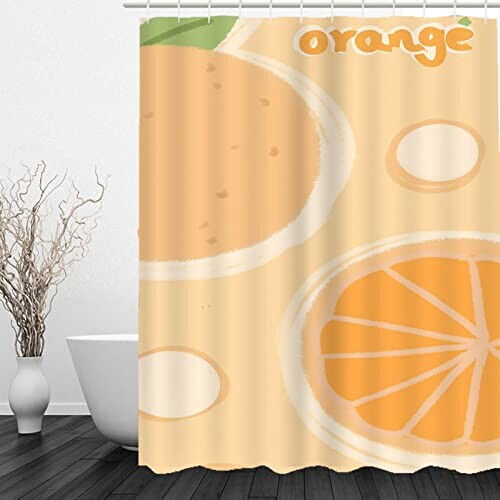 Rideau de douche Orange Fruit 120x200 cm variant 1 