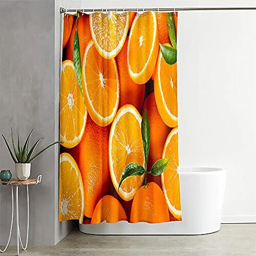 Rideau de douche Orange Fruit orange 90x180 cm variant 0 