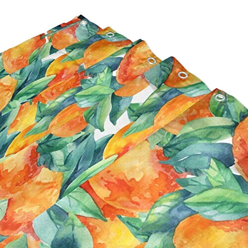 Rideau de douche Orange Fruit 182.9x182.9 cm variant 1 